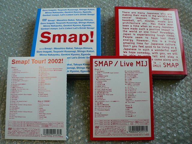 SMAP【Tour!2002!(3枚組)& LIVE MIJ(3枚組)】ライブDVD2点セット/他にも出品中 < タレントグッズ  SMAP【Tour!2002!(3枚組)& LIVE MIJ(3枚組)】ライブDVD2点セット/他にも出品中  < タレントグッズの