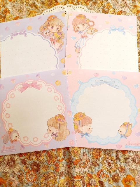 お裾分け☆floweyhoridayメモ4柄4枚☆ < インテリア/ライフ  お裾分け☆floweyhoridayメモ4柄4枚☆  < インテリア/ライフの
