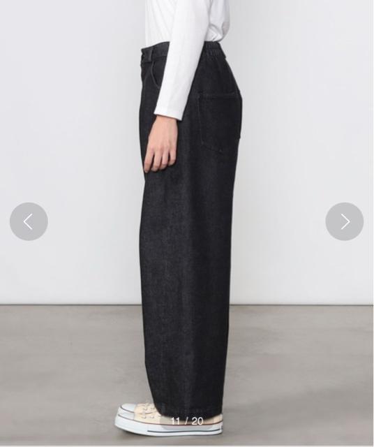 ◆美品◆CORDERAコルデラ◆デニムワイドパンツ◆ブラック◆37,200円◆F < 女性ファッション  ◆美品◆CORDERAコルデラ◆デニムワイドパンツ◆ブラック◆37,200円◆F < 女性ファッションの