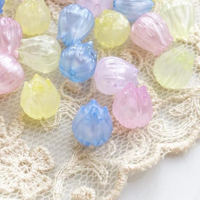 小さなチューリップ型アクリルビーズ30個 < ペット/手芸/園芸  小さなチューリップ型アクリルビーズ30個 < ペット/手芸/園芸の