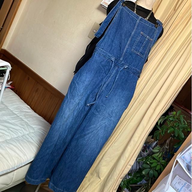 オーバーオールワイドパンツ size大 < 女性ファッション オーバーオールワイドパンツ size大 < 女性ファッションの