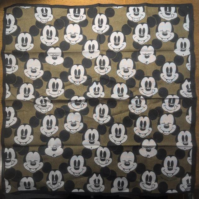 ミッキーマウス ハンカチ オリーブグリーン < アニメ/コミック/キャラクター ミッキーマウス ハンカチ オリーブグリーン < アニメ/コミック/キャラクターの