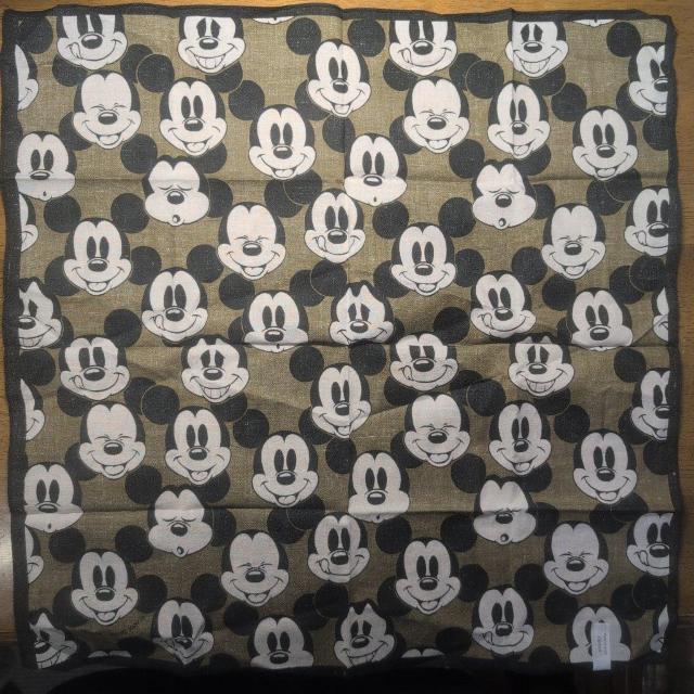 ミッキーマウス ハンカチ オリーブグリーン < アニメ/コミック/キャラクター ミッキーマウス ハンカチ オリーブグリーン < アニメ/コミック/キャラクターの