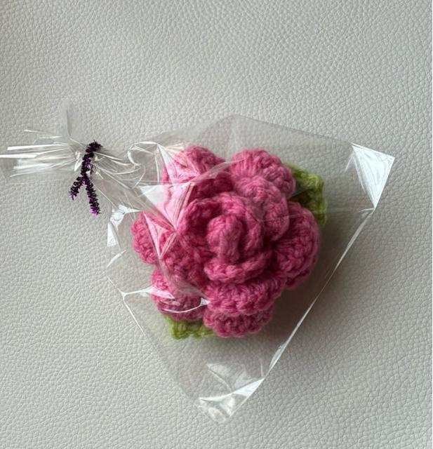 ハンドメイド アクリルたわし 薔薇 抗菌防臭 ピンク プレゼント バザー < 女性ファッション ハンドメイド アクリルたわし 薔薇 抗菌防臭 ピンク プレゼント バザー < 女性ファッションの