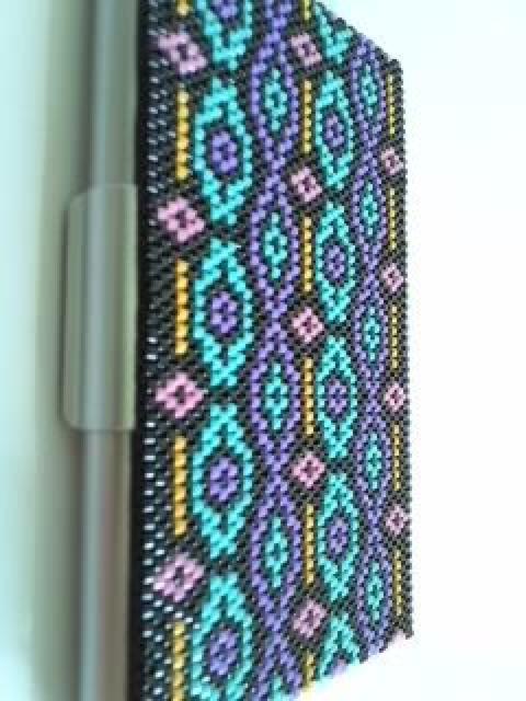 hハンドメイドビーズ〓ネイティブステッチ〓名刺入れカードケース黒 < 女性ファッション hハンドメイドビーズ〓ネイティブステッチ〓名刺入れカードケース黒 < 女性ファッションの