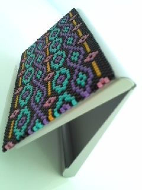 hハンドメイドビーズ〓ネイティブステッチ〓名刺入れカードケース黒 < 女性ファッション hハンドメイドビーズ〓ネイティブステッチ〓名刺入れカードケース黒 < 女性ファッションの