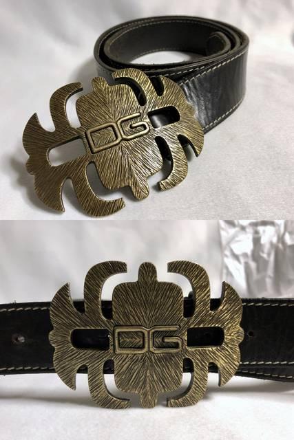 正規 ドルチェ&ガッバーナ バロック DGロゴ スパイダーバックル レザーベルト 黒×金 81~95 < ブランド  正規 ドルチェ&ガッバーナ バロック DGロゴ スパイダーバックル レザーベルト 黒×金 81~95 < ブランドの