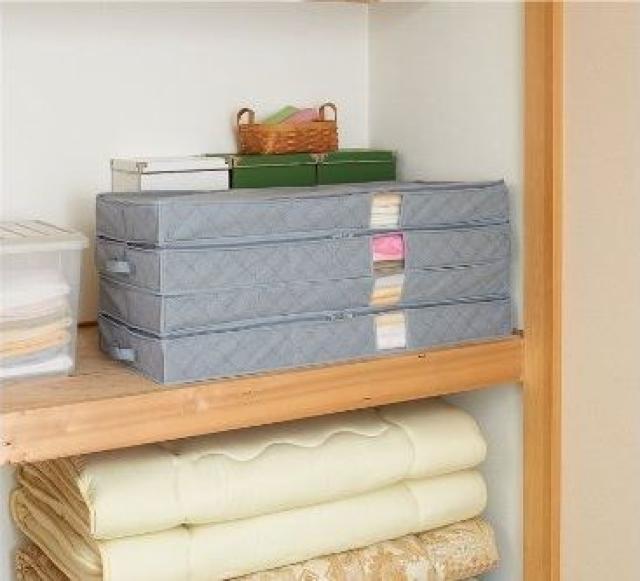 ◆2個組◆竹炭着物収納ケース 2層式(消臭/吸湿/湿気)◆ < インテリア/ライフ  ◆2個組◆竹炭着物収納ケース 2層式(消臭/吸湿/湿気)◆ < インテリア/ライフの