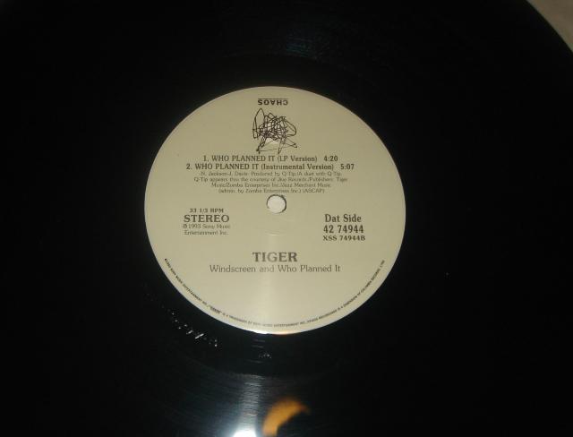TIGER - WINDSCREEN ・ WHO PLANNED IT 12インチ Q-TIP < CD/DVD/ビデオ  TIGER - WINDSCREEN ・ WHO PLANNED IT 12インチ Q-TIP < CD/DVD/ビデオの