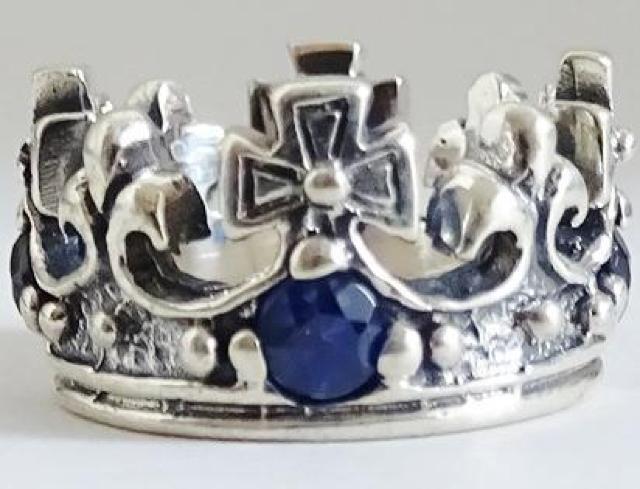 クラウンリングペンダントチャーム シルバー925 クラウンリングペンダント トップ チャーム サファイア 新品 未使用 < 男性アクセサリー/時計  クラウンリングペンダントチャーム シルバー925 クラウンリングペンダント トップ チャーム サファイア 新品 未使用 < 男性アクセサリー/時計の