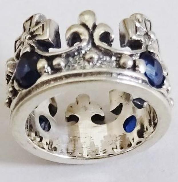 クラウンリングペンダントチャーム シルバー925 クラウンリングペンダント トップ チャーム サファイア 新品 未使用 < 男性アクセサリー/時計  クラウンリングペンダントチャーム シルバー925 クラウンリングペンダント トップ チャーム サファイア 新品 未使用 < 男性アクセサリー/時計の