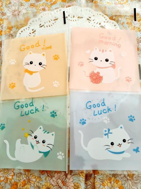 お裾分け☆ネコのラッピング袋4枚☆ < インテリア/ライフ  お裾分け☆ネコのラッピング袋4枚☆  < インテリア/ライフの