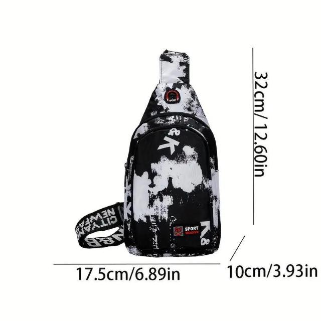 超お買い得990円★メッセンジャーバッグ、メンズトレンディなサッチェルバッグ、大容量チェストバッグ 赤 < 男性ファッション  超お買い得990円★メッセンジャーバッグ、メンズトレンディなサッチェルバッグ、大容量チェストバッグ 赤 < 男性ファッションの