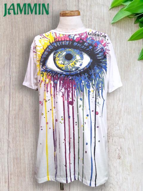 ビッグアイTシャツ アジアン エスニック 個性派 ヒッピー サイケ < 男性ファッション ビッグアイTシャツ アジアン エスニック 個性派 ヒッピー サイケ < 男性ファッションの