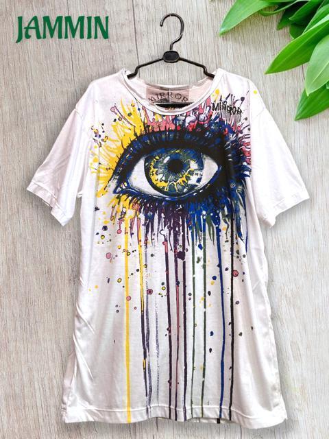 ビッグアイTシャツ アジアン エスニック 個性派 ヒッピー サイケ < 男性ファッション ビッグアイTシャツ アジアン エスニック 個性派 ヒッピー サイケ < 男性ファッションの