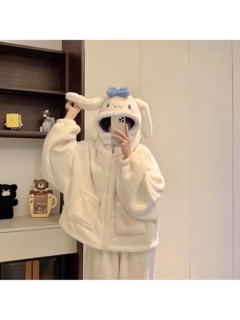 レディース可愛い人気パジャマ冬用暖かい厚手漫画シナモンロールサンリオキャラクター < 女性ファッション レディース可愛い人気パジャマ冬用暖かい厚手漫画シナモンロールサンリオキャラクター < 女性ファッションの