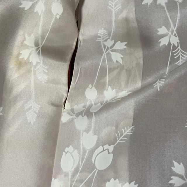 道行コート 正絹 赤系 茶系 花柄 着用可 リメイクにも < 女性ファッション 道行コート 正絹 赤系 茶系 花柄 着用可 リメイクにも < 女性ファッションの