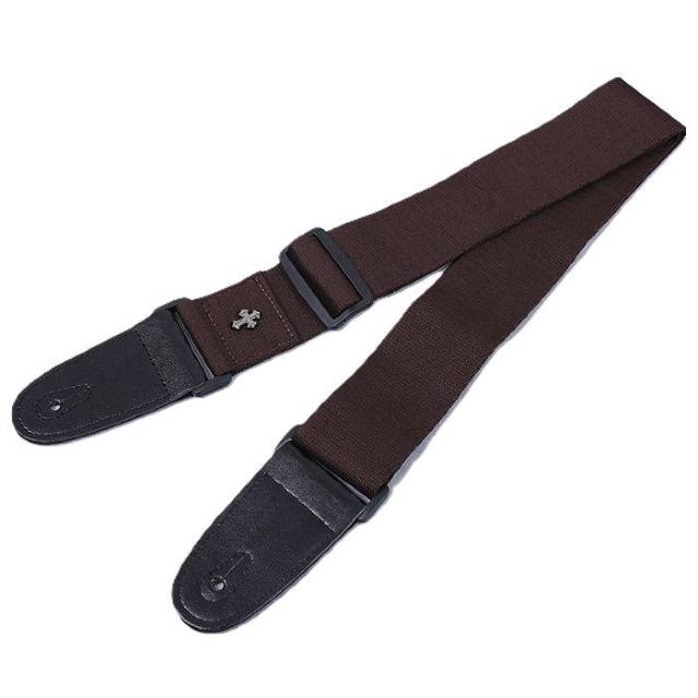 クロスモチーフ 十字架 ギター ストラップ ボタン付き アコギ アコースティックギター エレキギター ベース 茶色 < ホビー クロスモチーフ 十字架 ギター ストラップ ボタン付き アコギ アコースティックギター エレキギター ベース 茶色 < ホビーの