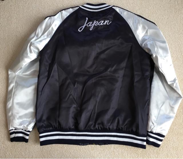 JAPANロゴ&ブサカワキャット刺繍スカジャン・ネイビー < 女性ファッション JAPANロゴ&ブサカワキャット刺繍スカジャン・ネイビー < 女性ファッションの