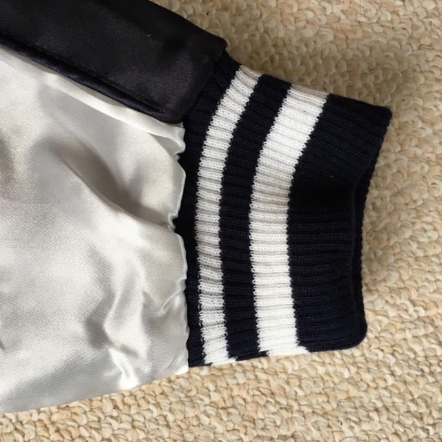 JAPANロゴ&ブサカワキャット刺繍スカジャン・ネイビー < 女性ファッション JAPANロゴ&ブサカワキャット刺繍スカジャン・ネイビー < 女性ファッションの