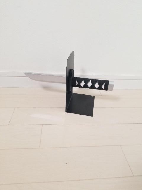 @刀 ブックスタンド シルバー ブックエンド 忍者 侍 剣 < インテリア/ライフ  @刀 ブックスタンド シルバー ブックエンド 忍者 侍 剣  < インテリア/ライフの