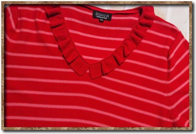 ソニアリキエル ボーダーカットソー 赤☆やや難 < ブランド ソニアリキエル ボーダーカットソー 赤☆やや難 < ブランドの