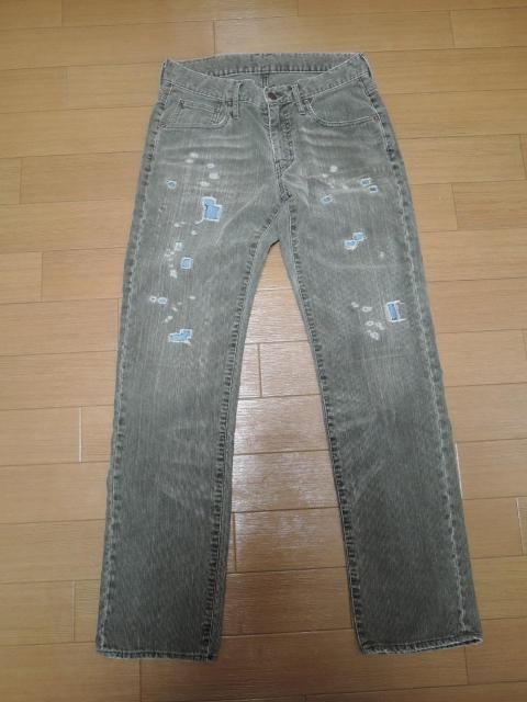 TMT ダメージ加工 コーデュロイ パンツ S デニム あて布パッチ < ブランド  TMT ダメージ加工 コーデュロイ パンツ S デニム あて布パッチ  < ブランドの