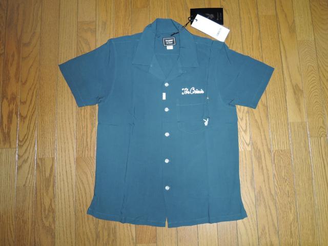 新品 THE CRIMIE クライミー × PLAYBOY プレーボーイ フォトプリント 開襟 半袖シャツ XS緑 レーヨン < ブランド  新品 THE CRIMIE クライミー × PLAYBOY プレーボーイ フォトプリント 開襟 半袖シャツ XS緑 レーヨン < ブランドの