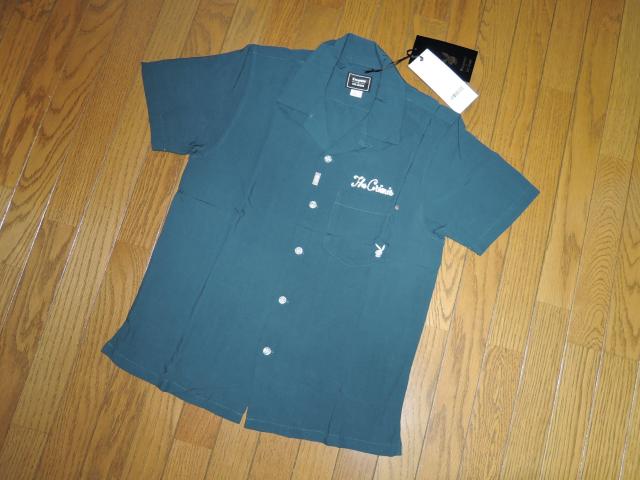 新品 THE CRIMIE クライミー × PLAYBOY プレーボーイ フォトプリント 開襟 半袖シャツ XS緑 レーヨン < ブランド  新品 THE CRIMIE クライミー × PLAYBOY プレーボーイ フォトプリント 開襟 半袖シャツ XS緑 レーヨン < ブランドの