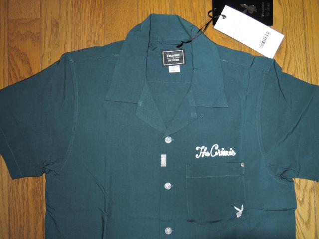 新品 THE CRIMIE クライミー × PLAYBOY プレーボーイ フォトプリント 開襟 半袖シャツ XS緑 レーヨン < ブランド  新品 THE CRIMIE クライミー × PLAYBOY プレーボーイ フォトプリント 開襟 半袖シャツ XS緑 レーヨン < ブランドの