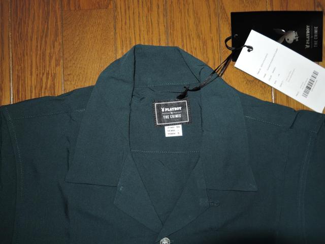 新品 THE CRIMIE クライミー × PLAYBOY プレーボーイ フォトプリント 開襟 半袖シャツ XS緑 レーヨン < ブランド  新品 THE CRIMIE クライミー × PLAYBOY プレーボーイ フォトプリント 開襟 半袖シャツ XS緑 レーヨン < ブランドの