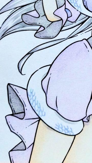 自作イラスト/オリジナル/使い魔のヘビさんと魔女っ娘 < アニメ/コミック/キャラクター  自作イラスト/オリジナル/使い魔のヘビさんと魔女っ娘 < アニメ/コミック/キャラクターの