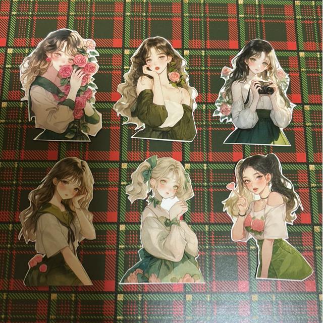 コラージュカットシール9枚 < ペット/手芸/園芸 コラージュカットシール9枚 < ペット/手芸/園芸の