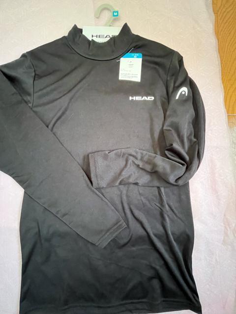 Mサイズ!高貴紳士的!HEAD!ブランド品!暖か!裏起毛!男の黒!ハイネック!長袖インナーシャツ! < 男性ファッション Mサイズ!高貴紳士的!HEAD!ブランド品!暖か!裏起毛!男の黒!ハイネック!長袖インナーシャツ! < 男性ファッションの