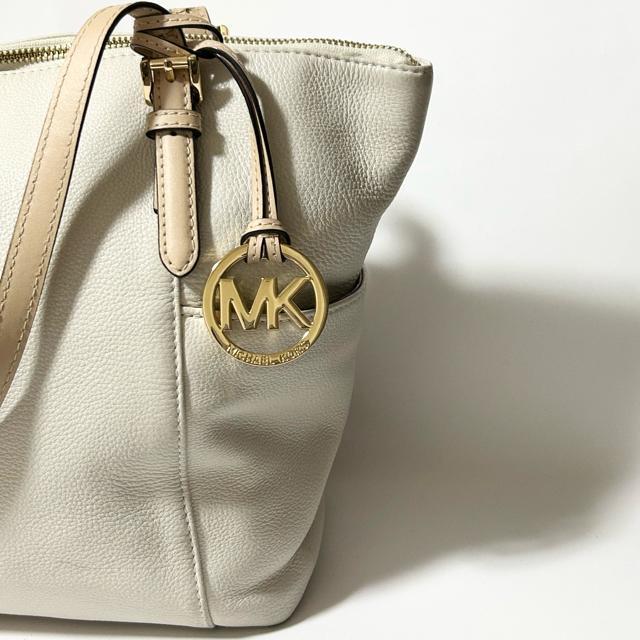 MICHAEL KORS マイケルコース レザー トート バッグ オフホワイト レディース < ブランド MICHAEL KORS マイケルコース レザー トート バッグ オフホワイト レディース < ブランドの