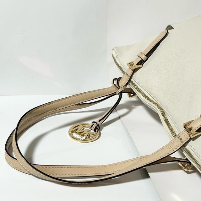 MICHAEL KORS マイケルコース レザー トート バッグ オフホワイト レディース < ブランド MICHAEL KORS マイケルコース レザー トート バッグ オフホワイト レディース < ブランドの