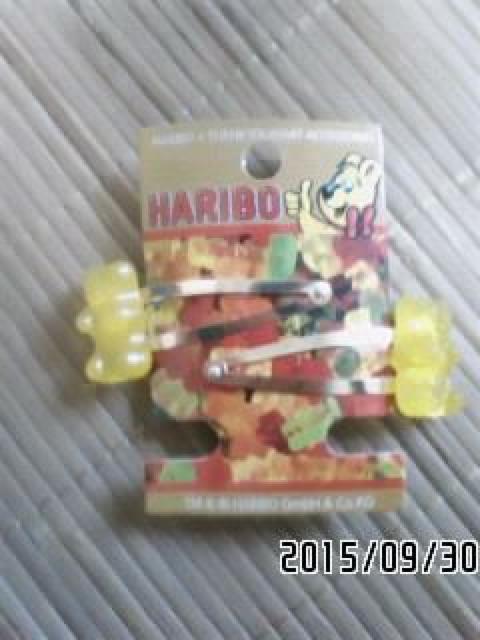 HARIBO・ハリボーベアグミ風チャームヘアピン。イエロー < 女性アクセサリー/時計 HARIBO・ハリボーベアグミ風チャームヘアピン。イエロー < 女性アクセサリー/時計の