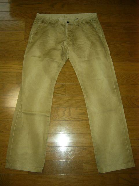 SHELLACシェラック加工コットンパンツ48チノ < ブランド  SHELLACシェラック加工コットンパンツ48チノ < ブランドの