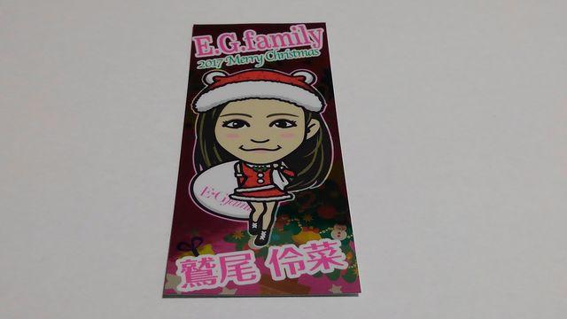 トラステ限定クリスマスステッカー 2017 Flower 鷲尾伶菜 E.G.family EXILE < タレントグッズ  トラステ限定クリスマスステッカー 2017 Flower 鷲尾伶菜 E.G.family EXILE  < タレントグッズの