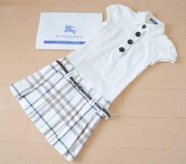 BURBERRY BLUE LABEL★パフ袖&プリーツドッキングワンピース < ブランド  BURBERRY BLUE LABEL★パフ袖&プリーツドッキングワンピース  < ブランドの