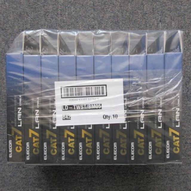 10個セット ELECOM LANケーブル CAT7 0.5m ストレート LD-TWST < PC本体/周辺機器  10個セット ELECOM LANケーブル CAT7 0.5m ストレート LD-TWST  < PC本体/周辺機器の