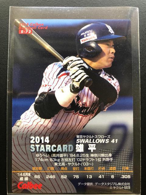 2014カルビー/第3弾サインパラレル版S-72ヤクルト・雄平 < トレーディングカード 2014カルビー/第3弾サインパラレル版S-72ヤクルト・雄平 < トレーディングカードの