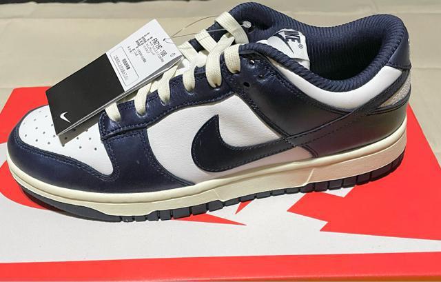 NIKE WMNS DUNK LOW PRM  MidnightNavy and Whith  25.5cm 新品未使用 < ブランド  NIKE WMNS DUNK LOW PRM  MidnightNavy and Whith  25.5cm 新品未使用  < ブランドの