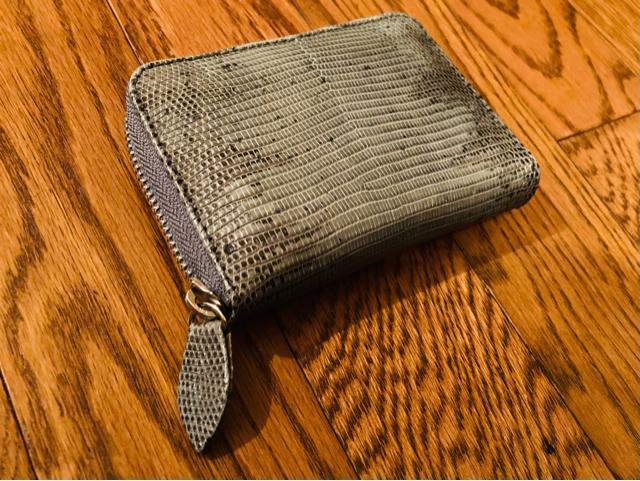 リザード トカゲ 革 レザー 財布 ウォレット ラウンドファスナー メンズ レディース ミドルサイズ < 男性ファッション  リザード トカゲ 革 レザー 財布 ウォレット ラウンドファスナー メンズ レディース ミドルサイズ < 男性ファッションの