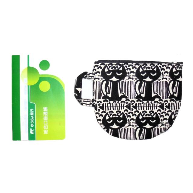 【15p幅】◆黒猫◆ティーカップ型ファスナーポーチ < 女性ファッション  【15p幅】◆黒猫◆ティーカップ型ファスナーポーチ < 女性ファッションの