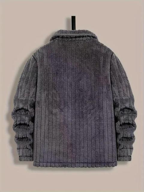 爆ヤス価格2690円★メンズ 冬用 プラッシュジャケット  ソフトグレーコート USAサイズM(日本サイズXL相当) < 男性ファッション  爆ヤス価格2690円★メンズ 冬用 プラッシュジャケット  ソフトグレーコート USAサイズM(日本サイズXL相当) < 男性ファッションの