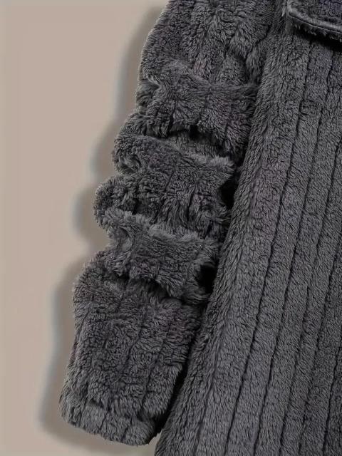 爆ヤス価格2690円★メンズ 冬用 プラッシュジャケット  ソフトグレーコート USAサイズM(日本サイズXL相当) < 男性ファッション  爆ヤス価格2690円★メンズ 冬用 プラッシュジャケット  ソフトグレーコート USAサイズM(日本サイズXL相当) < 男性ファッションの