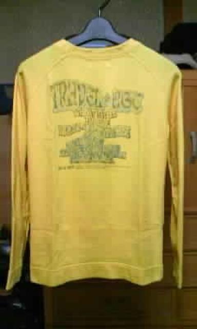 古着 プリント 長袖Tシャツ ロンT Sサイズ 黄色 イエロー ユーズド加工 ヴィンテージ < 男性ファッション  古着 プリント 長袖Tシャツ ロンT Sサイズ 黄色 イエロー ユーズド加工 ヴィンテージ < 男性ファッションの
