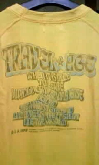 古着 プリント 長袖Tシャツ ロンT Sサイズ 黄色 イエロー ユーズド加工 ヴィンテージ < 男性ファッション  古着 プリント 長袖Tシャツ ロンT Sサイズ 黄色 イエロー ユーズド加工 ヴィンテージ < 男性ファッションの