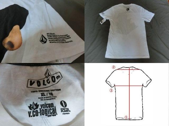 USA購入 Organic Cotton100%【Volcom】FaceプリントTシャツUS XL < ブランド  USA購入 Organic Cotton100%【Volcom】FaceプリントTシャツUS XL < ブランドの